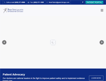 Tablet Screenshot of painchicago.com